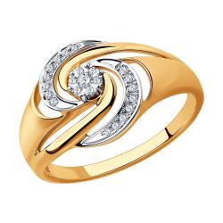 Золотое кольцо SOKOLOV 1011476 с бриллиантом 1011476 фото