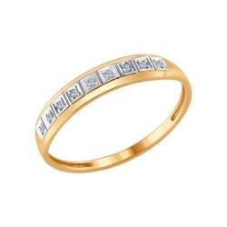 Золотое кольцо SOKOLOV 1011547 с бриллиантом 1011547 фото