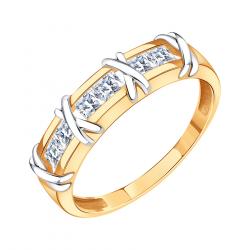 Золотое кольцо Karatov Т14201Б184 с фианитом Т14201Б184 фото