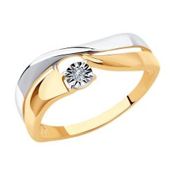 Золотое кольцо SOKOLOV 1011557 с бриллиантом 1011557 фото