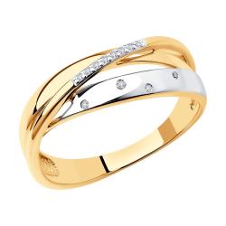 Золотое кольцо SOKOLOV 1011615 с бриллиантом 1011615 фото