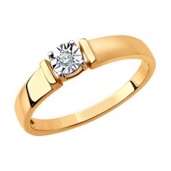 Золотое кольцо SOKOLOV 1011791 с бриллиантом 1011791 фото