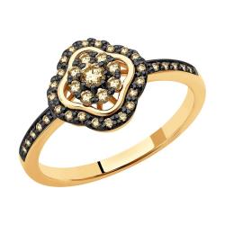 Золотое кольцо SOKOLOV 1012123 с бриллиантом 1012123 фото