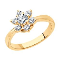 Золотое кольцо SOKOLOV 1012342 с бриллиантом 1012342 фото