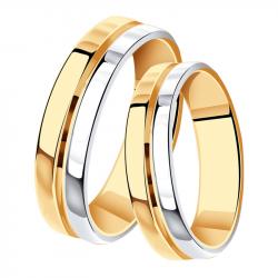 Обручальное кольцо из золочёного серебра 4 мм SOKOLOV 94110029 94110029 фото