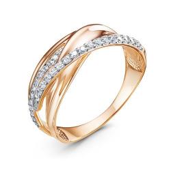 Золотое кольцо КЮЗ Del'ta D1103569 с фианитом D1103569 фото