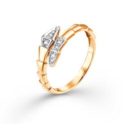 Золотое кольцо ЮЗ Корона К1-к4748 с фианитом К1-к4748 фото