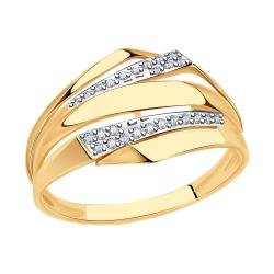Золотое кольцо Александра кл3900ск с фианитом кл3900ск фото