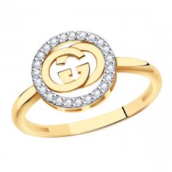 Золотое кольцо Александра кл4098ск с фианитом кл4098ск фото