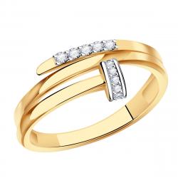 Золотое кольцо Александра кл4101ск с фианитом кл4101ск фото