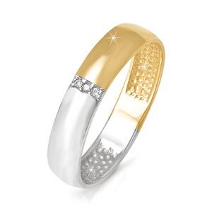 Золотое кольцо КЮЗ Del'ta D090020БР с бриллиантом
