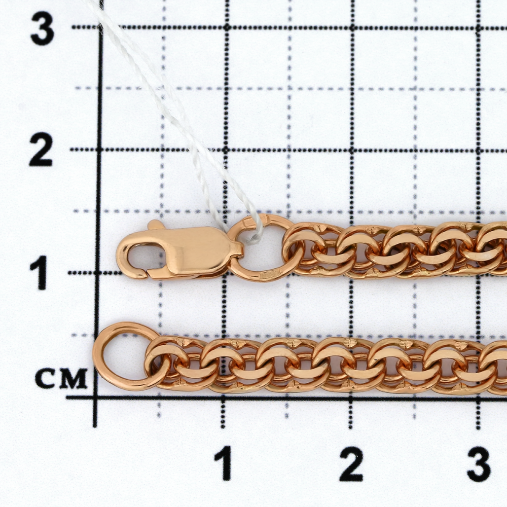 Золотая цепь плетение Бисмарк Красносельский ювелир АБ-070-Ц — купить онлайн