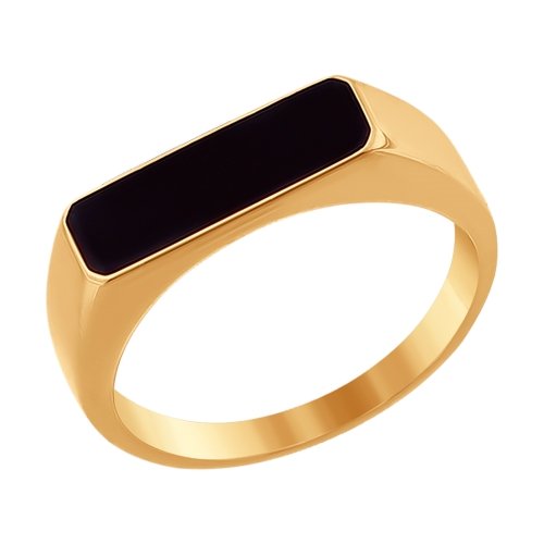 Золотое кольцо SOKOLOV 016717 с эмалью