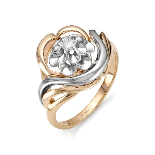 Золотое кольцо Мастер Бриллиант 01M1-105-482 с бриллиантом