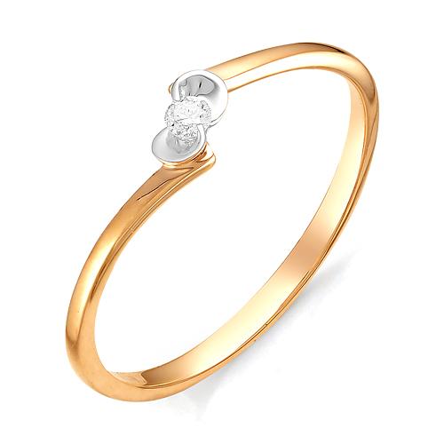 Золотое кольцо Мастер Бриллиант 01M1-106-222 с бриллиантом