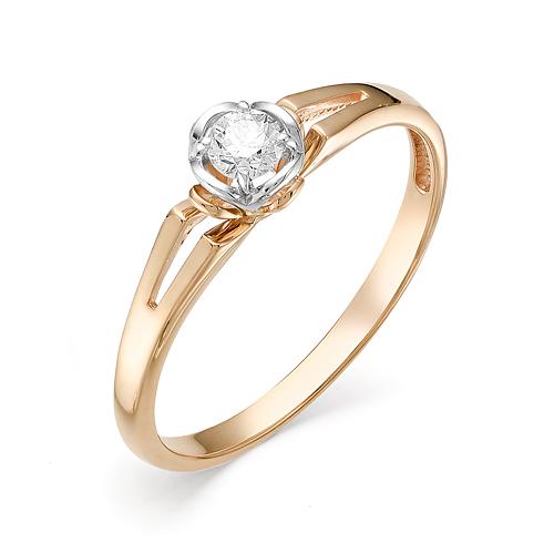 Золотое кольцо Мастер Бриллиант 01M1-106-261 с бриллиантом