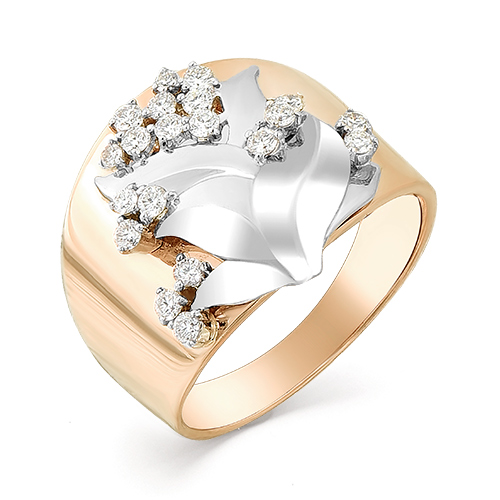 Золотое кольцо Мастер Бриллиант 01M1-107-306 с бриллиантом