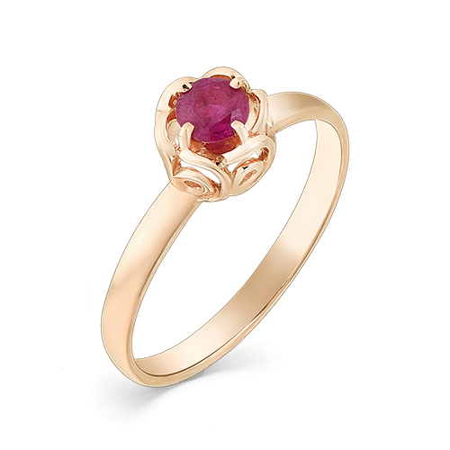 Золотое кольцо Мастер Бриллиант 01M1-107-339-03 с рубином