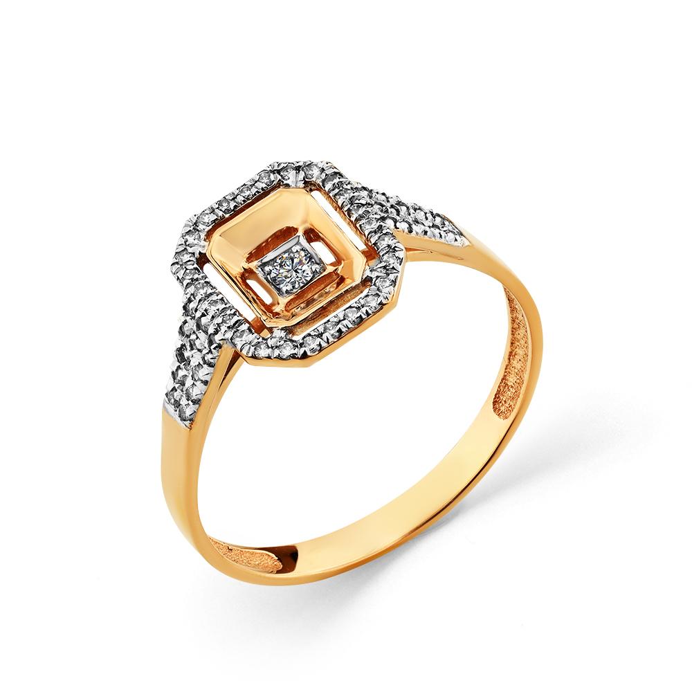 Золотое кольцо Мастер Бриллиант 01M1-108335-00-00 с бриллиантом