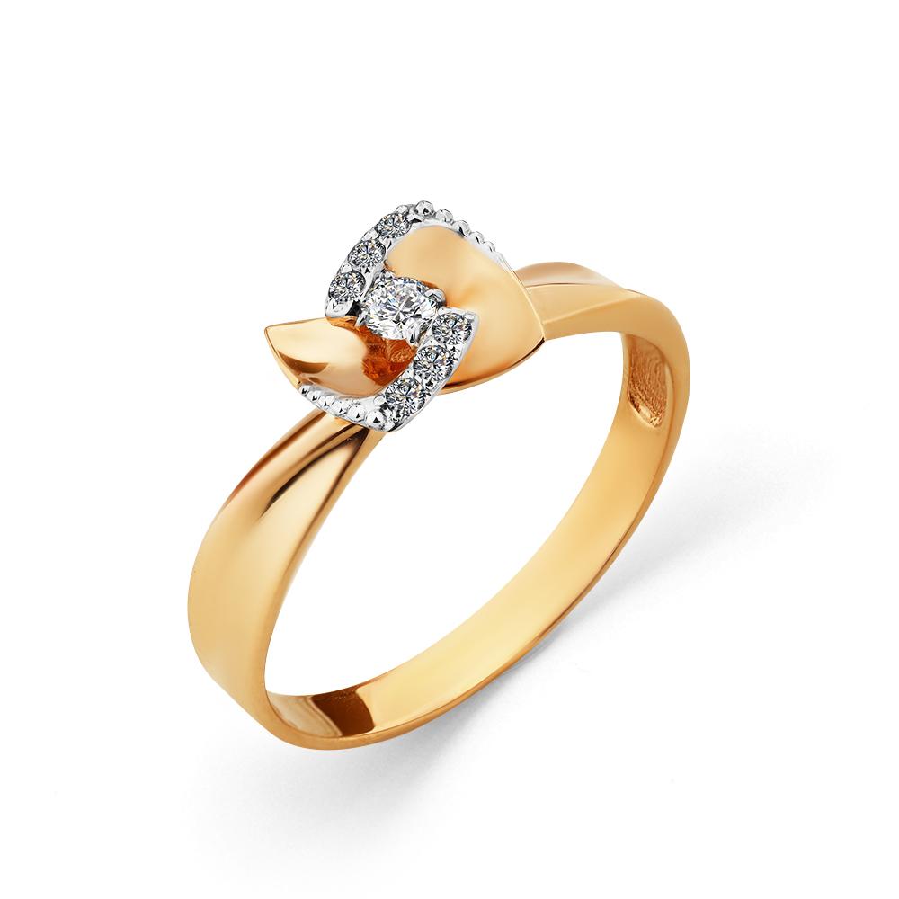 Золотое кольцо Мастер Бриллиант 01M1-108348-00-00 с бриллиантом