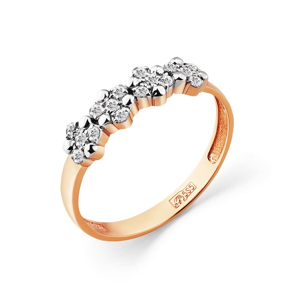 Золотое кольцо Мастер Бриллиант 01M1-108353-00-00 с бриллиантом