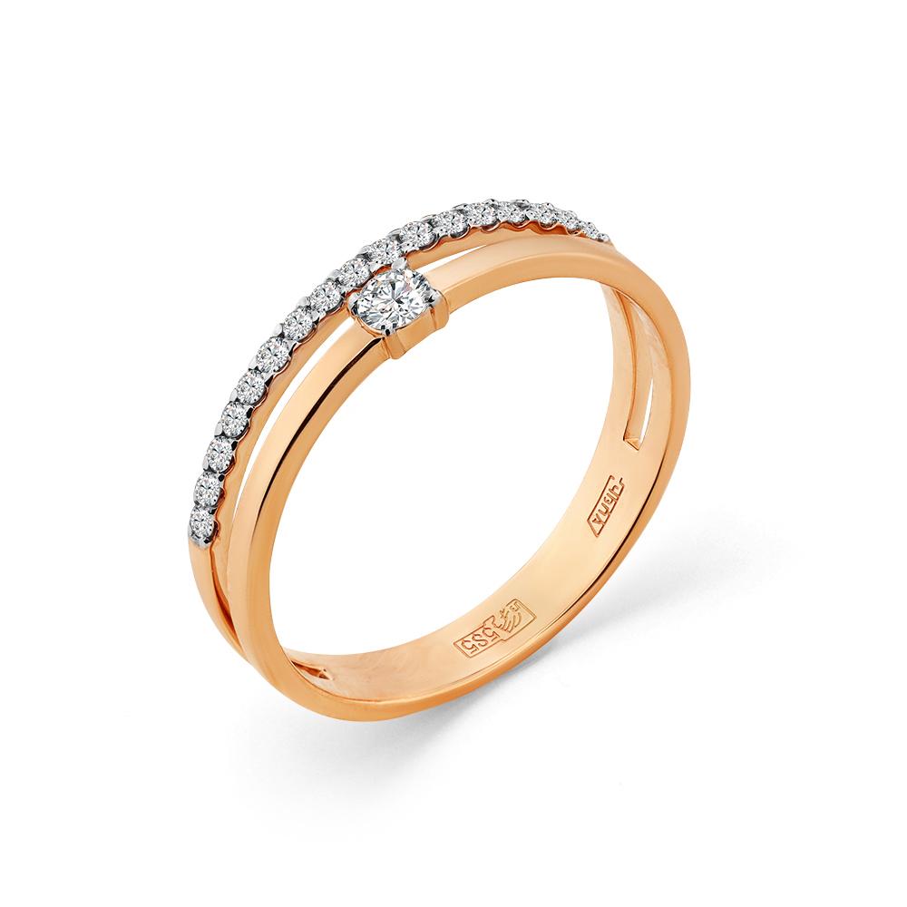 Золотое кольцо Мастер Бриллиант 01M1-108396-00-00 с бриллиантом