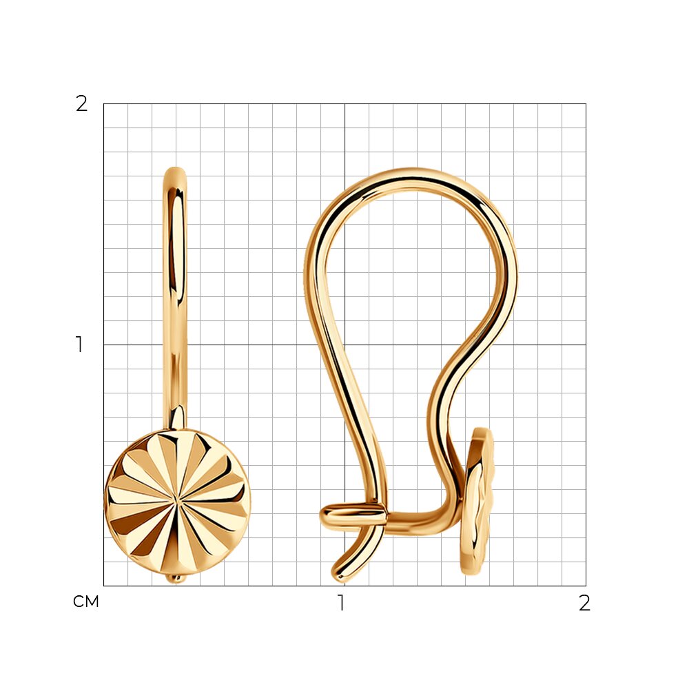 Золотые серьги SOKOLOV 021632: Золото 585° пробы — купить в ювелирном  интернет-магазине Diamant