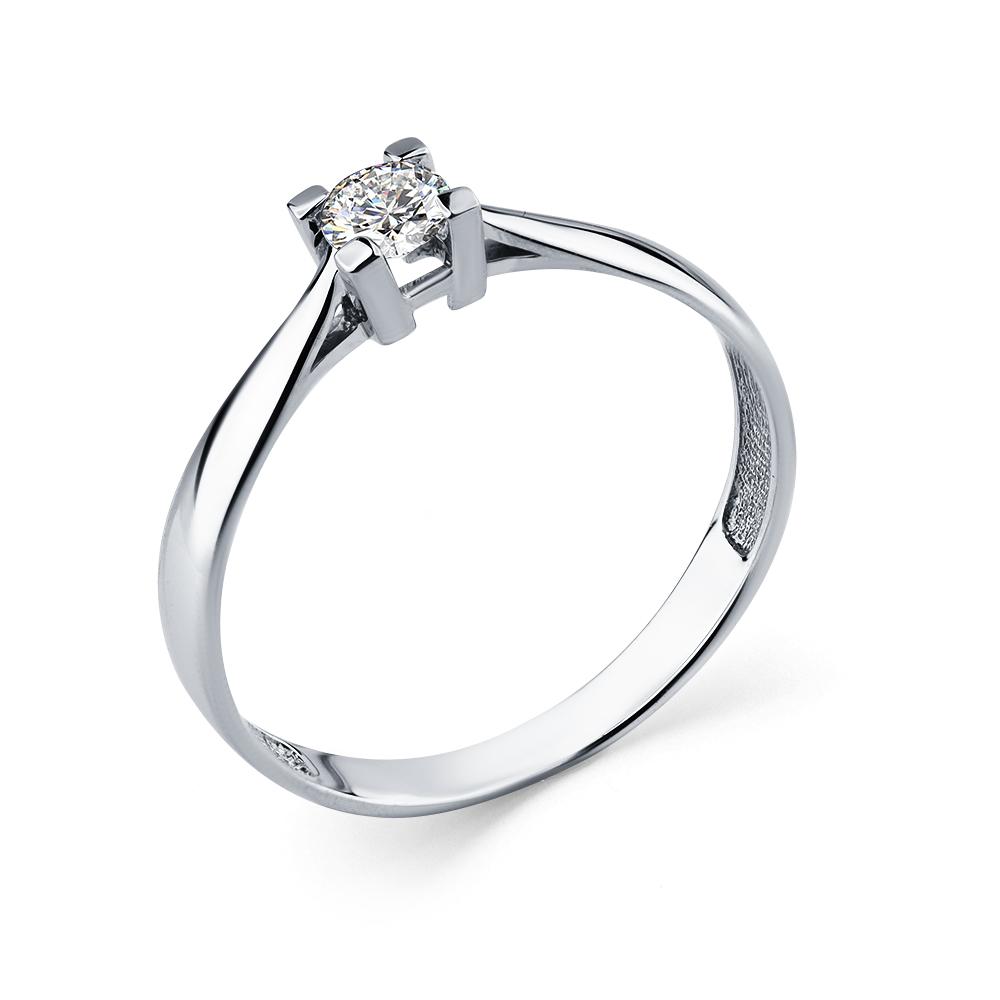 Помолвочное кольцо из белого золота Мастер Бриллиант с бриллиантом 05M1-208407-00-00