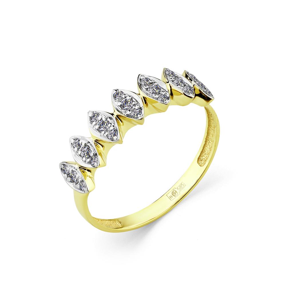 Кольцо из лимонного золота Мастер Бриллиант 06M1-308331-00-00 с бриллиантом