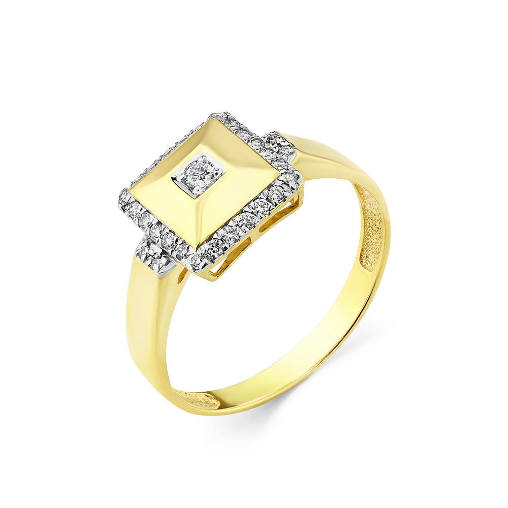 Кольцо из лимонного золота Мастер Бриллиант 06M1-308333-00-00 с бриллиантом