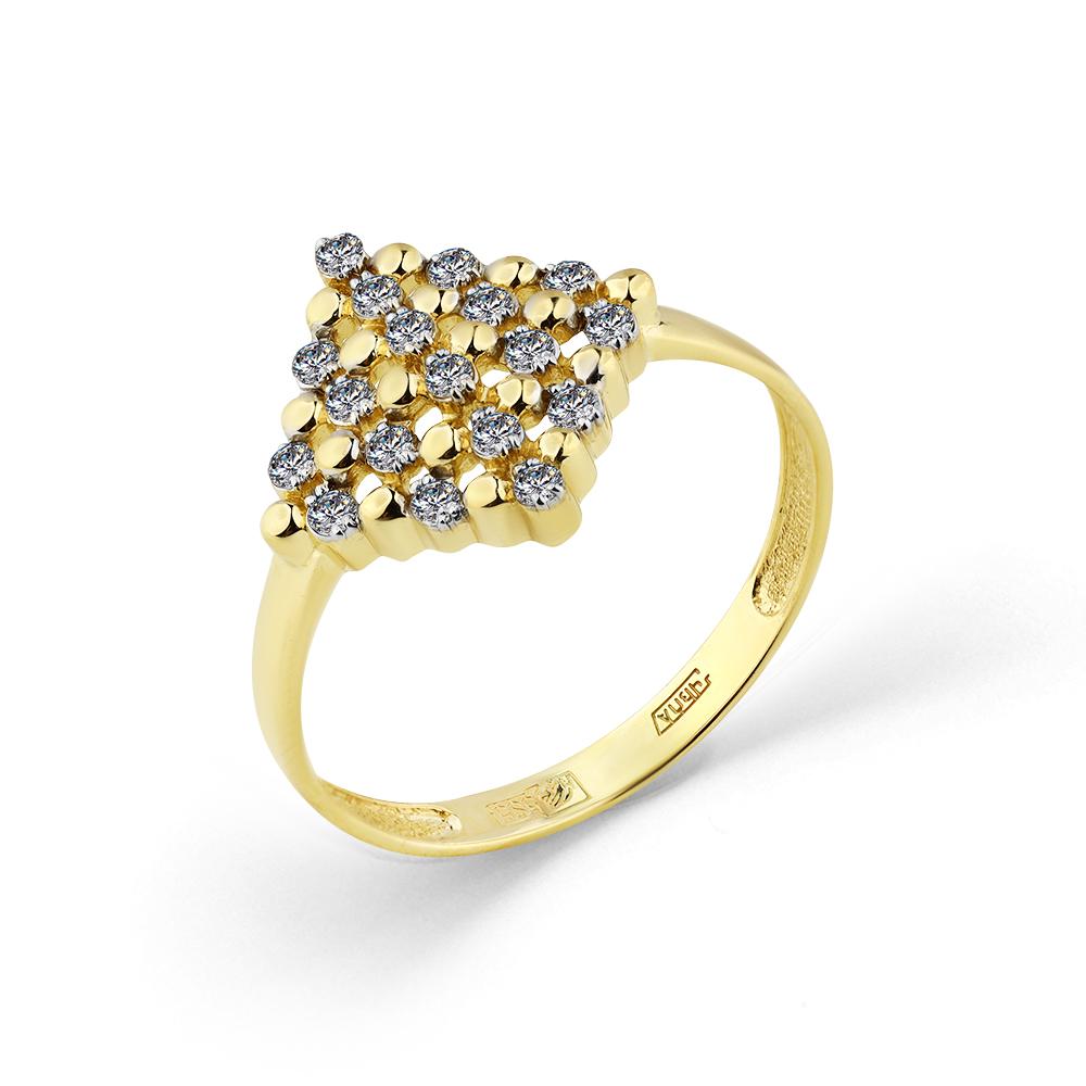 Кольцо из лимонного золота Мастер Бриллиант 06M1-308386-00-00 с бриллиантом