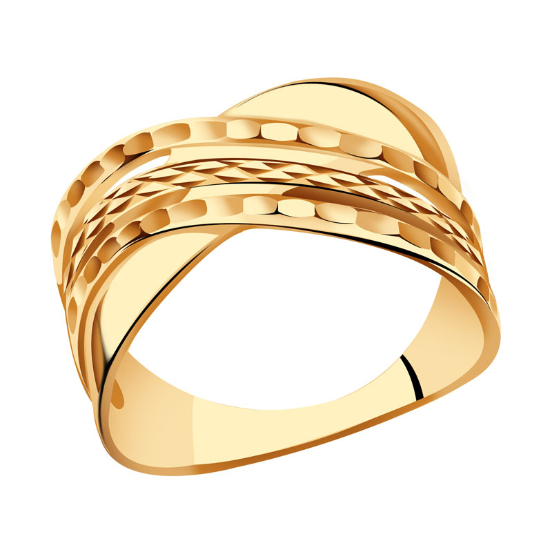 Золотое кольцо Золотые узоры 07-1399