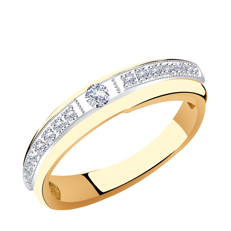 Золотое кольцо SOKOLOV 1010026-1 с бриллиантом