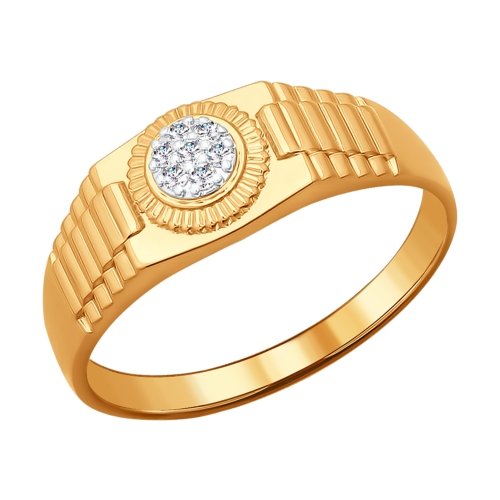 Золотое кольцо SOKOLOV 1010927 с бриллиантом