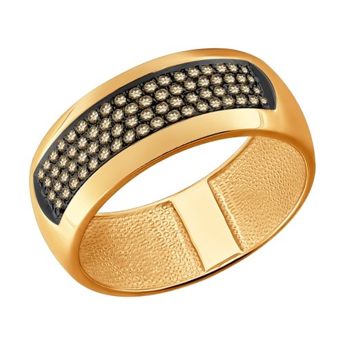 Золотое кольцо SOKOLOV 1011632 с бриллиантом