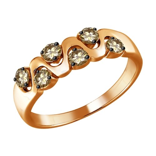 Золотое кольцо SOKOLOV 1011637 с бриллиантом