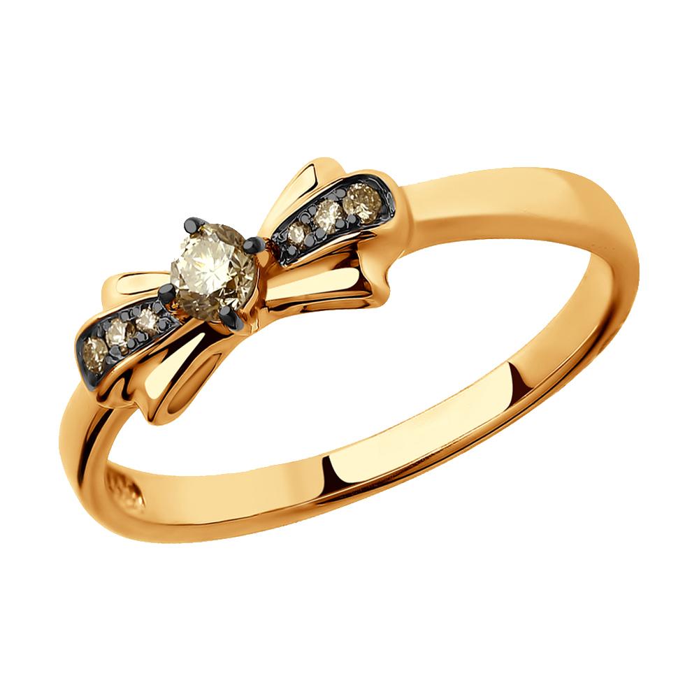 Золотое кольцо SOKOLOV 1011643 с бриллиантом