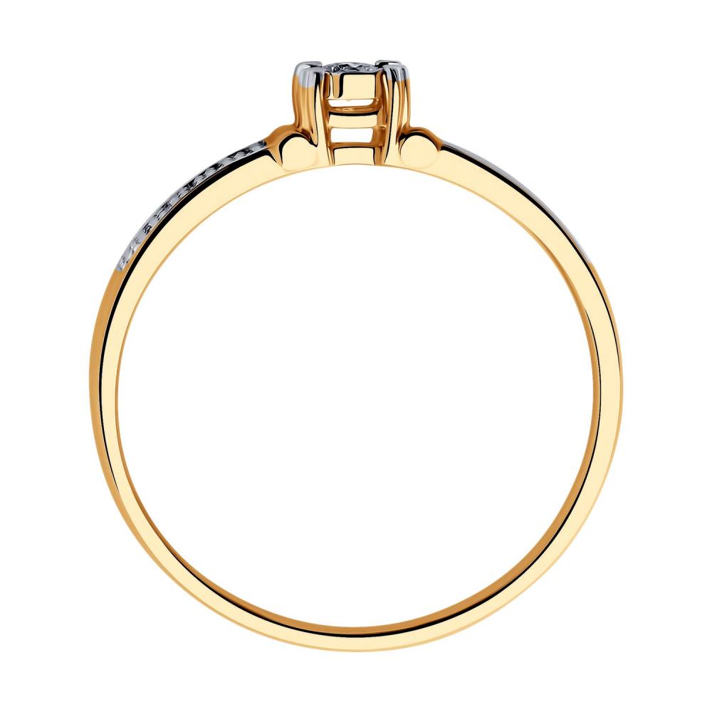 Золотое кольцо SOKOLOV 1011800 с бриллиантом