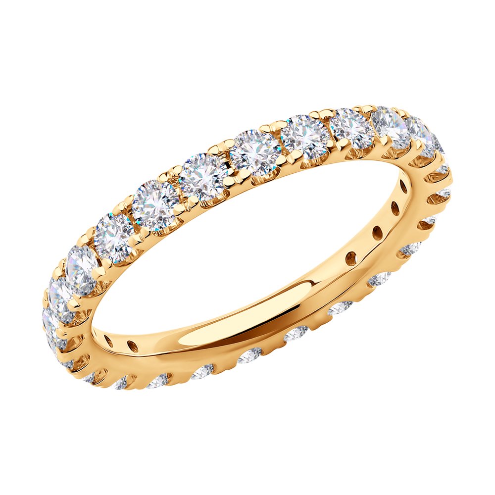 Золотое кольцо SOKOLOV 1012077 с бриллиантом