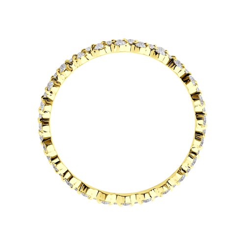 Кольцо из лимонного золота SOKOLOV 1012080-2 с бриллиантом