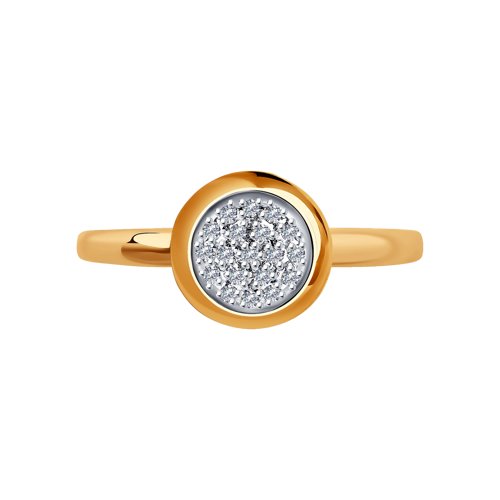 Золотое кольцо SOKOLOV 1012108 с бриллиантом
