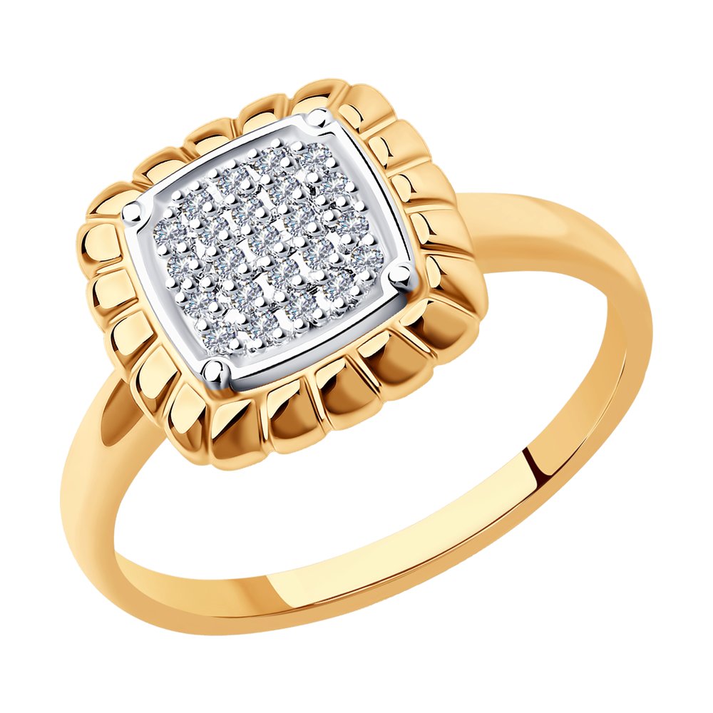 Золотое кольцо SOKOLOV 1012126 с бриллиантом