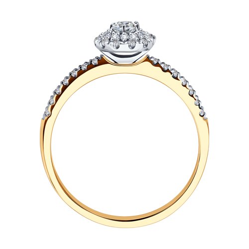 Золотое кольцо SOKOLOV 1012132 с бриллиантом