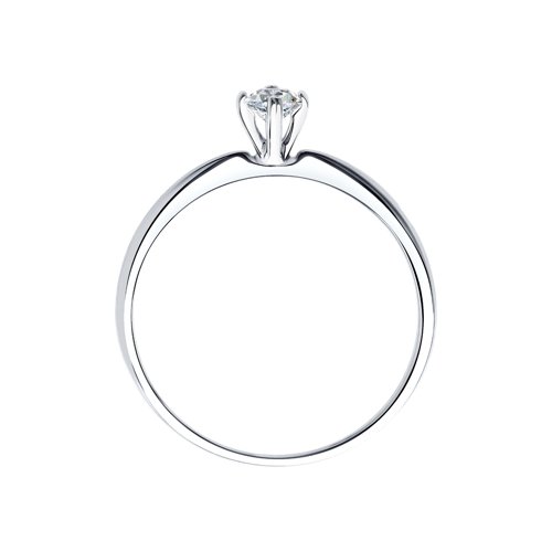 Кольцо из белого золота SOKOLOV 1012141-3 с бриллиантом