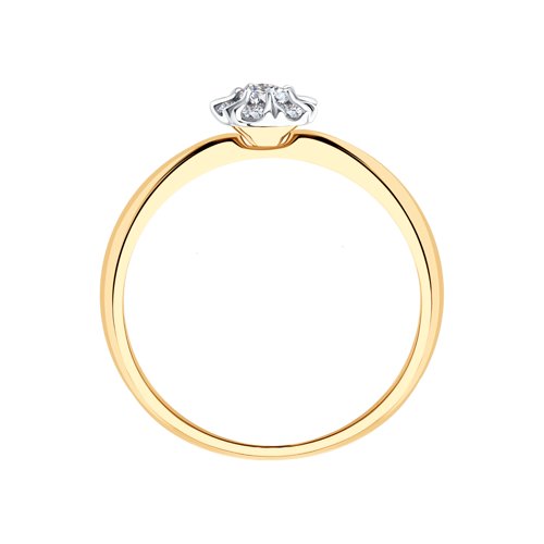 Золотое помолвочное кольцо SOKOLOV с бриллиантом 1012155