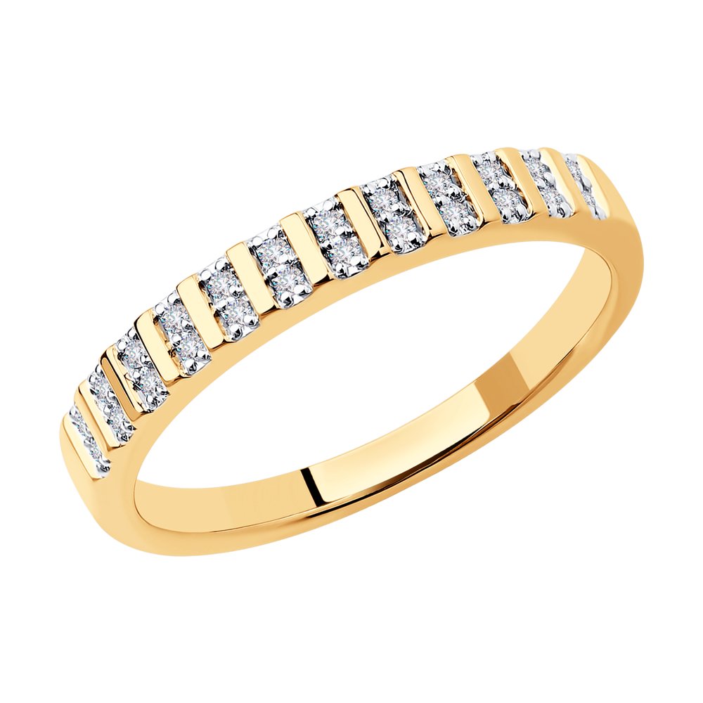 Золотое кольцо SOKOLOV 1012169 с бриллиантом