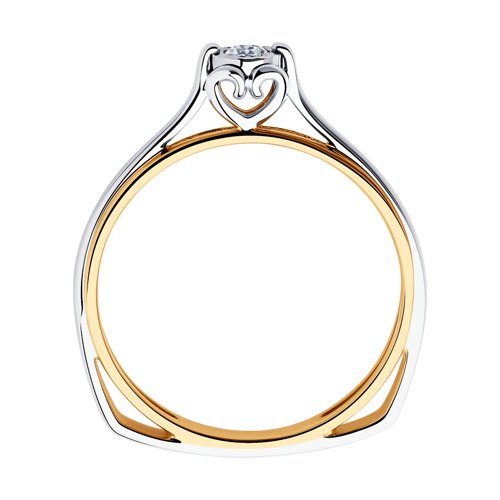 Золотое помолвочное кольцо SOKOLOV с бриллиантом 1012171