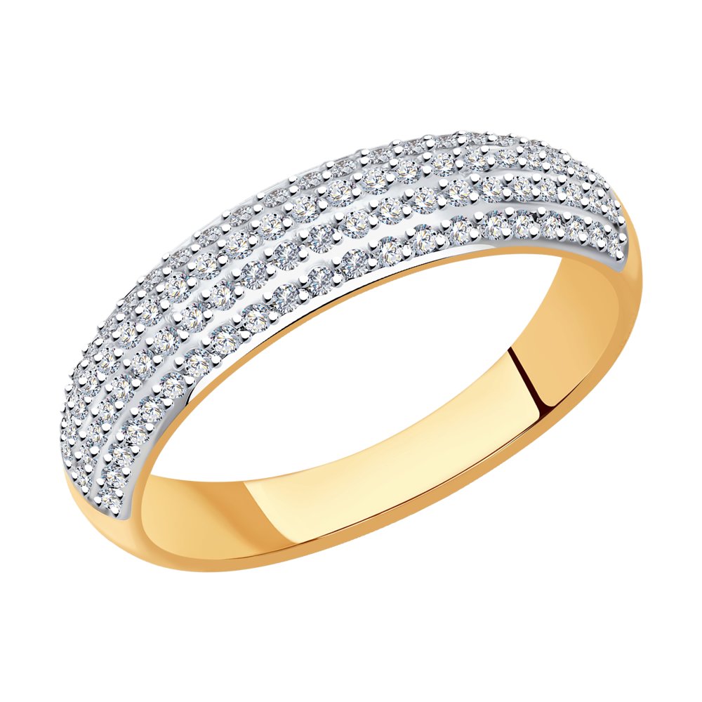 Золотое кольцо SOKOLOV 1012175 с бриллиантом