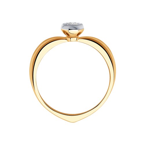 Золотое кольцо SOKOLOV 1012179 с бриллиантом
