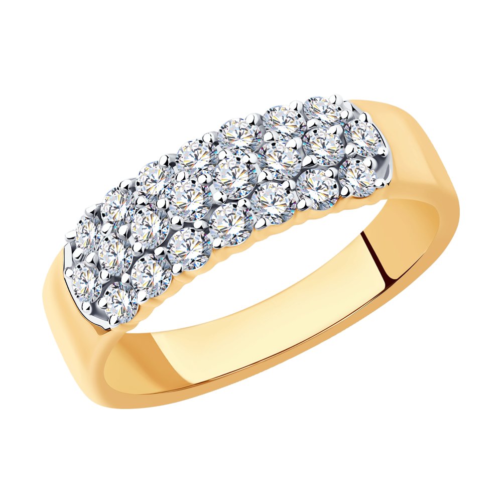 Золотое кольцо SOKOLOV 1012180 с бриллиантом
